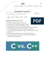 Difference Between C and CPP