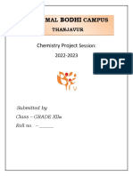 GRADE XII Chemistry Project