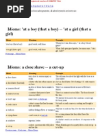 English Idioms