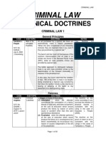 UP Canonical Doctrines - Criminal Law