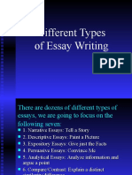 Different Types of Essay Writing