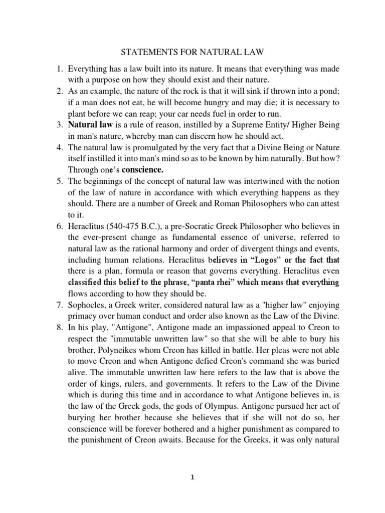 Natural Law Study Guide PDF Natural Law Social Institutions