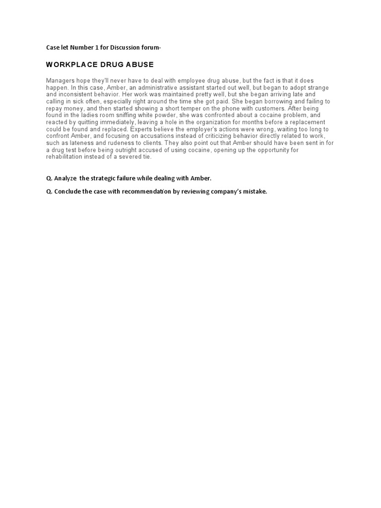 Case let number 1 for discussion forum pdf