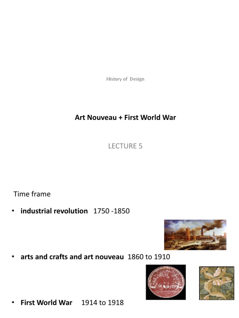 Key Principles of Art Nouveau | PDF | Art Nouveau | Arts And Crafts ...