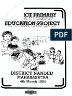 District Primary Education Project - District Nanded Maharshtra - 4th March 1994 - d-8263