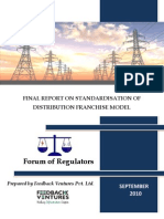 Http Www.forumofregulators.gov.in Data Study Report on Standard is at Ion of Distribution Franchise Model