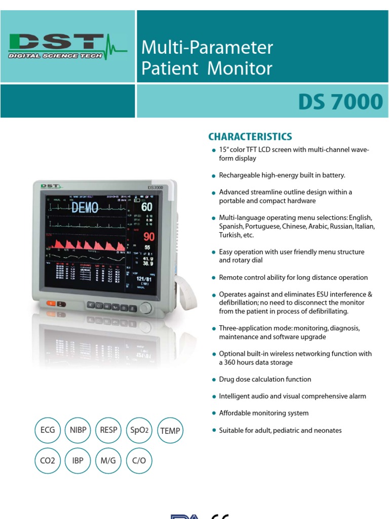 Multi-Parameter Patient Monitor DS 7000: A Compact, Portable Device for ...