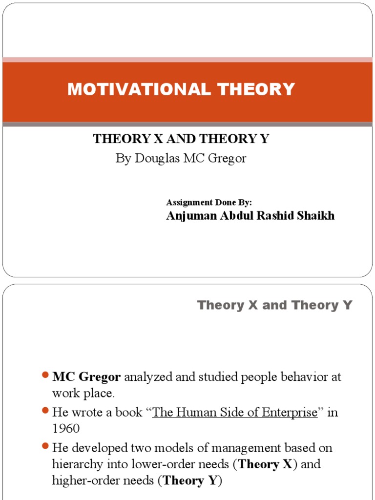 Motivational Theory | PDF