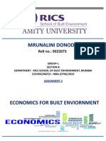 Economics Key Concepts for Built Environment