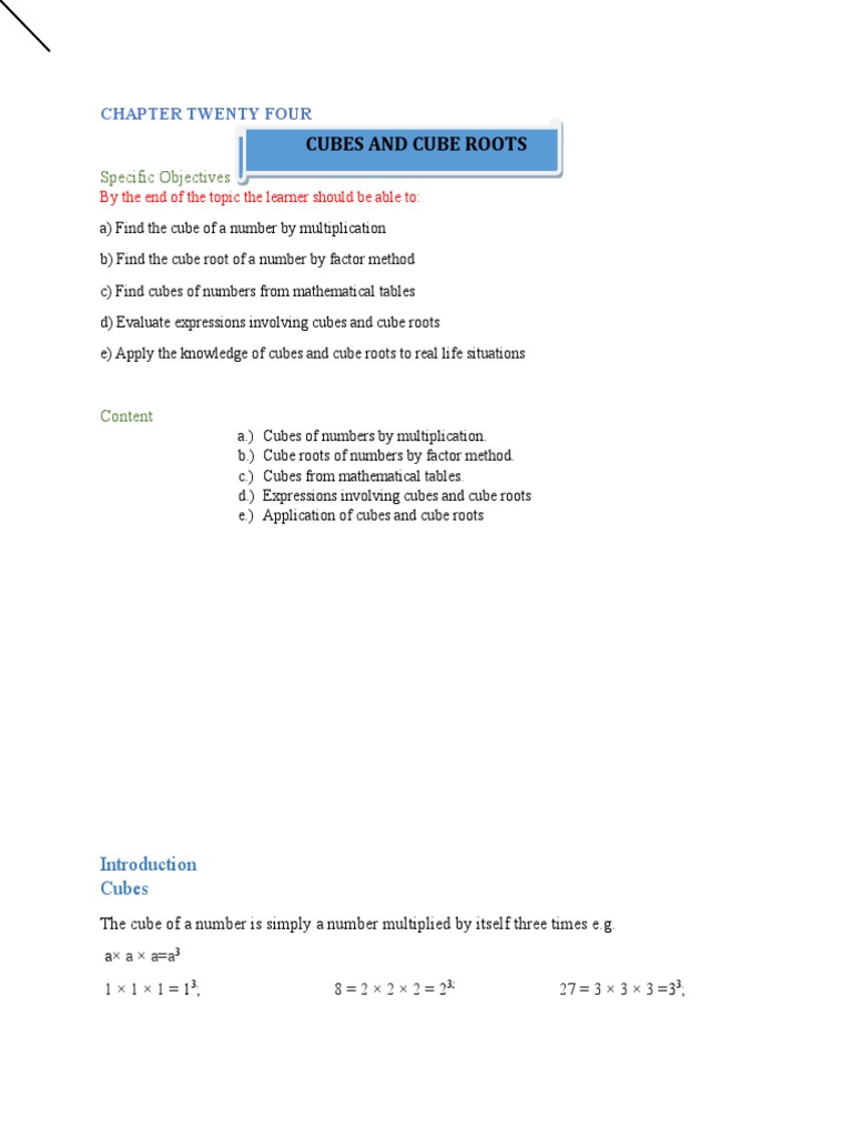 Cubes, Cube Roots, and Reciprocals | PDF | Trigonometric Functions ...