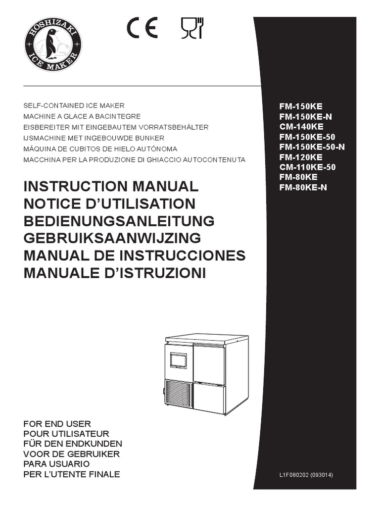 Instruction Manual Flake Ice Machine Self Contained PDF