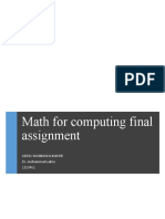 Math For Computing Final Assignment