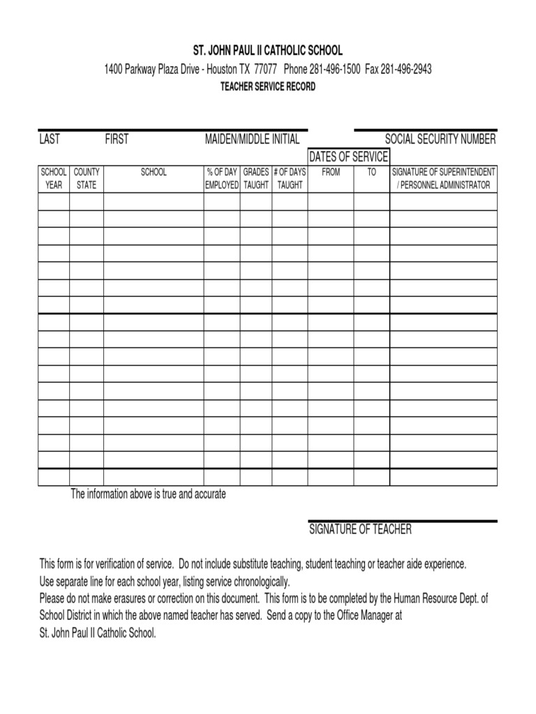 Teacher_Service_Record_Blank_form PDF