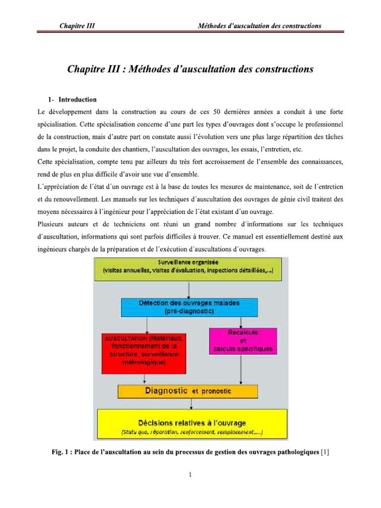 Cours Chap3 Pathologies-Rehabilitation Et Entretien Des Constructions | PDF