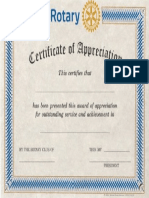 certificate rotary