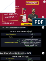 LOGIC GATE - NOT, AND, OR, NAND 01 - Class Notes - (GATE Crash Course 2023 Electronics)