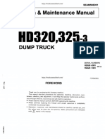 Komatsu HD320,325-3 Dump Truck Operation & Maintenance Manual