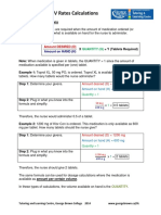 Calculate Drug Dosages & IV Rates