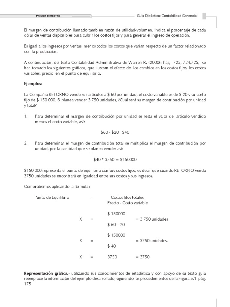 Margen de Contribucion