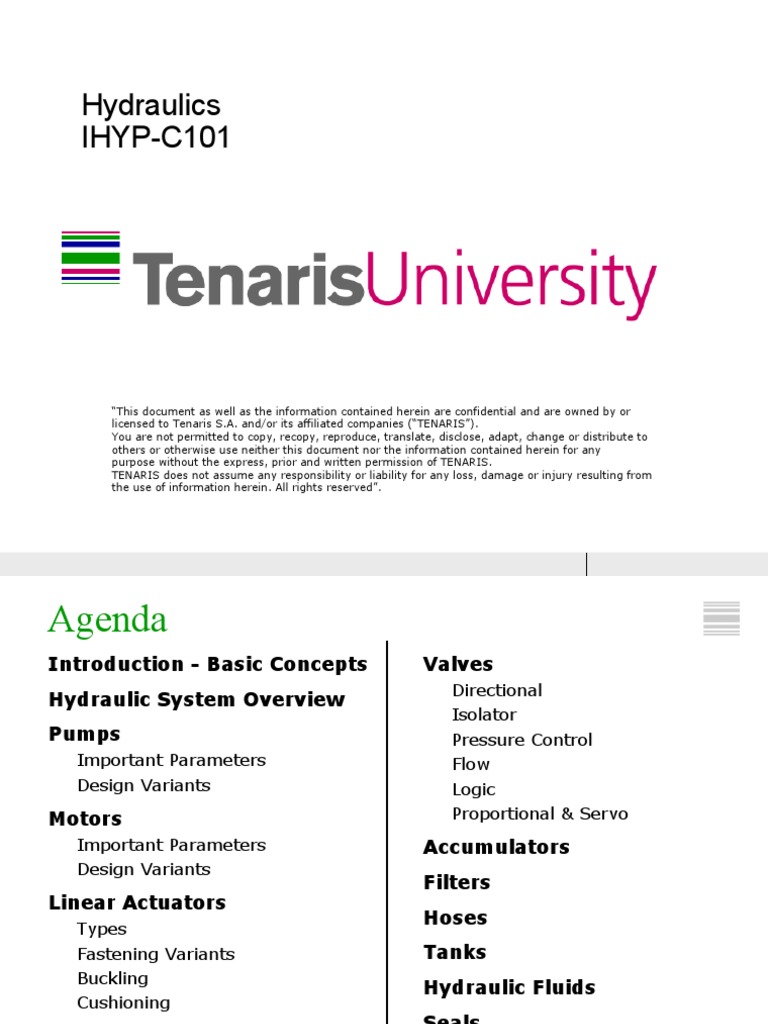 Hydraulics Clasroom Presentation UPD 260110 ENG IMPERIAL PDF Pump Actuator