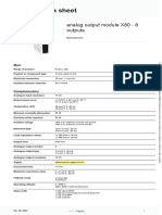 Schneider Electric X80 analog output module specifications