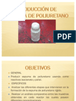 Espuma de poliuretano de colada de baja densidad (35 kg/m3)