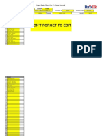 Class Record Data Sheet