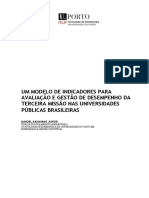 Um Modelo de Indicadores para Avaliação E Gestão de Desempenho Da Terceira Missão Nas Universidades Públicas Brasileiras