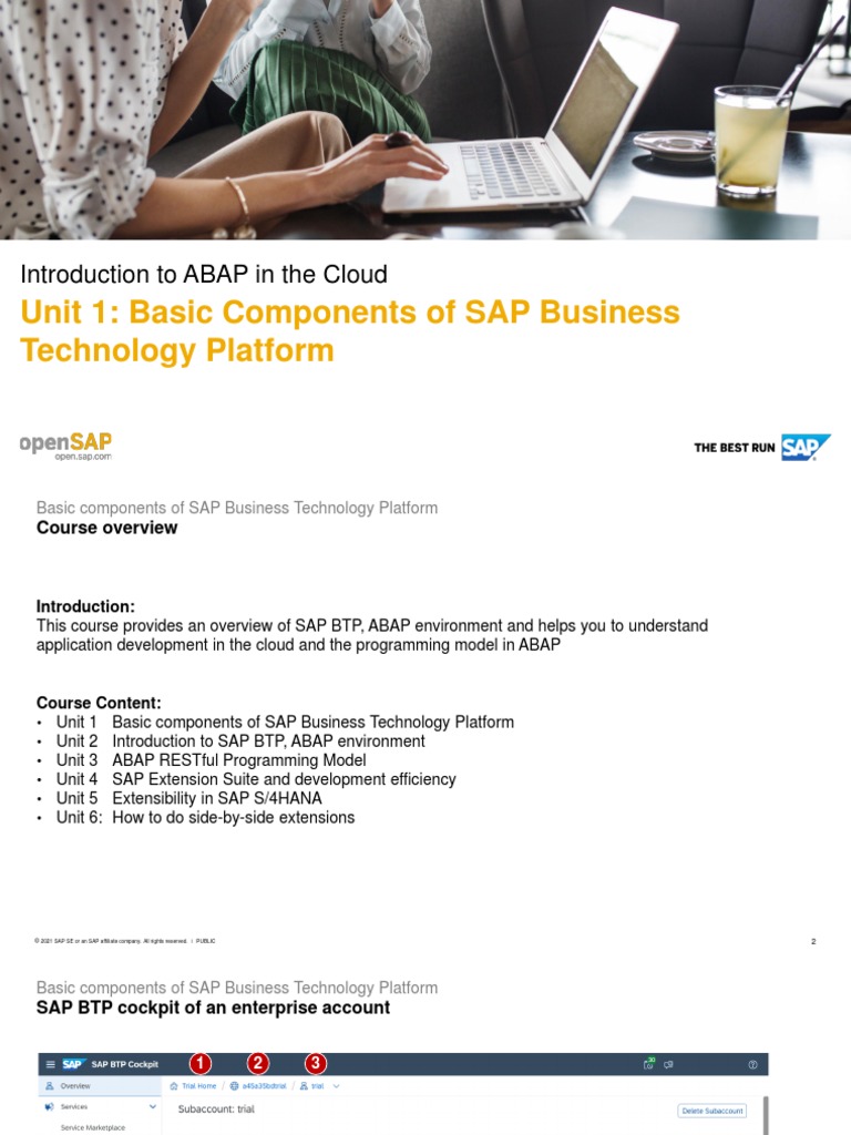 OpenSAP Abap1 Unit 1 BASICCOMP Presentation | PDF | Cloud Computing ...