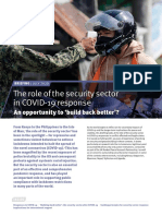 The Role of The Security Sector in Covid 19 Response Pages
