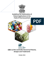 Guidelines for examining pharmaceutical patent applications