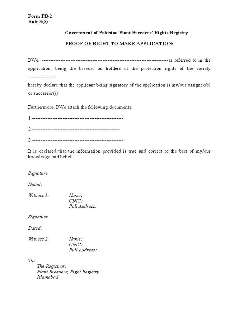 Form PB-2 | PDF | Law