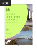 Policy For Public Private Partnership