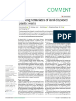 The Long-Term Fates of Land-Disposed Plastic Waste