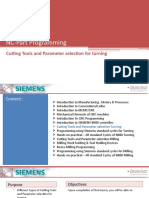 NC-Part Programming: Cutting Tools and Parameter Selection for Turning and Milling