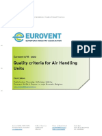 Eurovent REC 6-18 - Quality Criteria For Air Handling Units - 2022 - EN