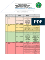 Rundown Kegiatan Classmeeting Semester Ganjil 2022