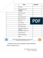 Special Education - Docx III C Presentation