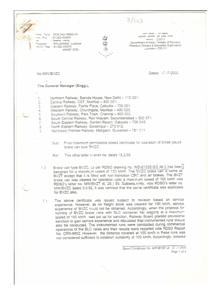 BVZC - Fijnal Speed Certificate | PDF