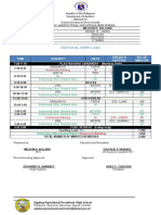 Individual Work Load Sample