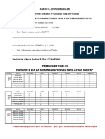 Anexo I Disponibilidade - Edital 628 2022