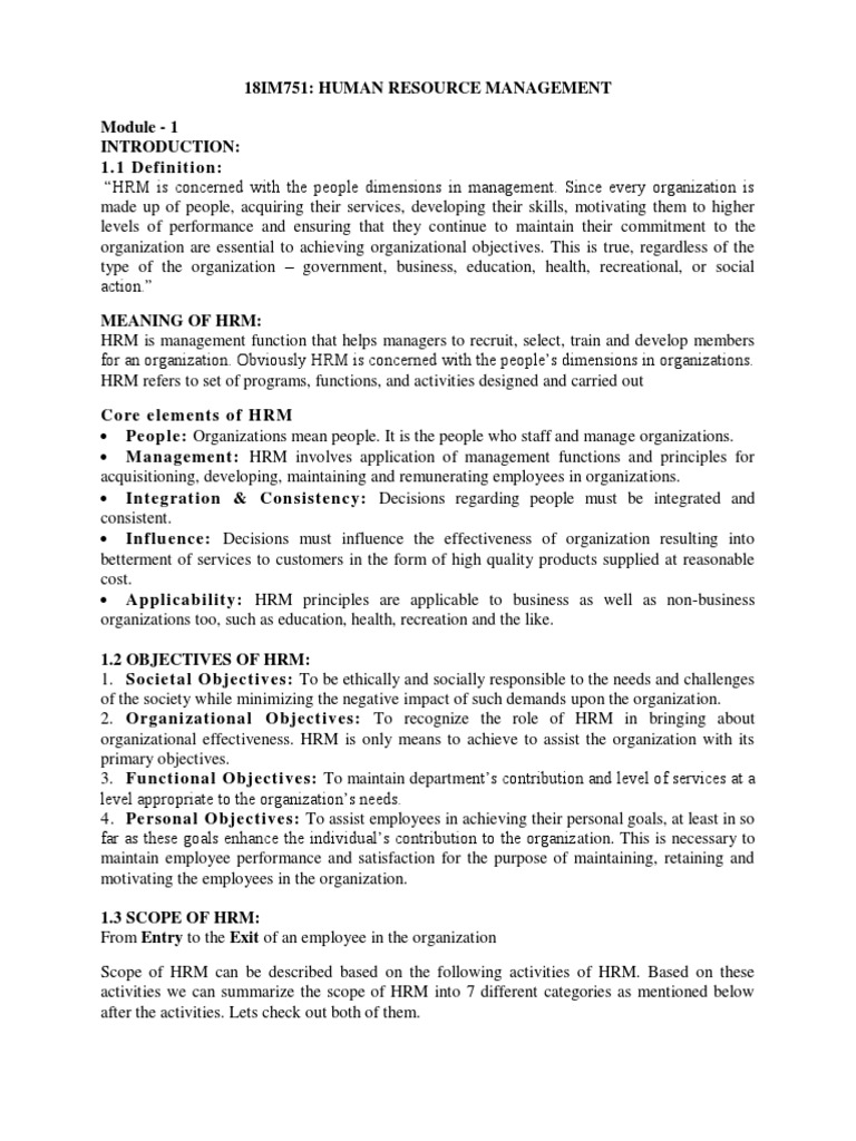 Overview of Human Resource Management | PDF | Career & Growth | Business