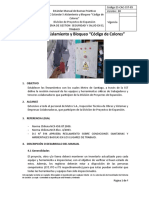 Buenas Prácticas N°5 Aislamiento y Bloqueo, Código de Colores ES-CAC-SST-05