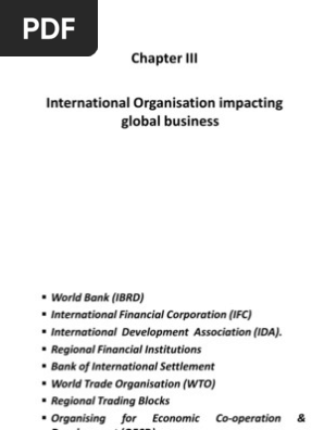 International Ion Impacting Global Business World Trade