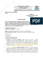 Caiet de Sarcini - Consultanta IFRS