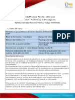 Syllabus Del Curso Derecho Público