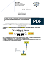 (3 Año) (3era Ley de Newton) GUIA DE TRABAJO - Respuesta