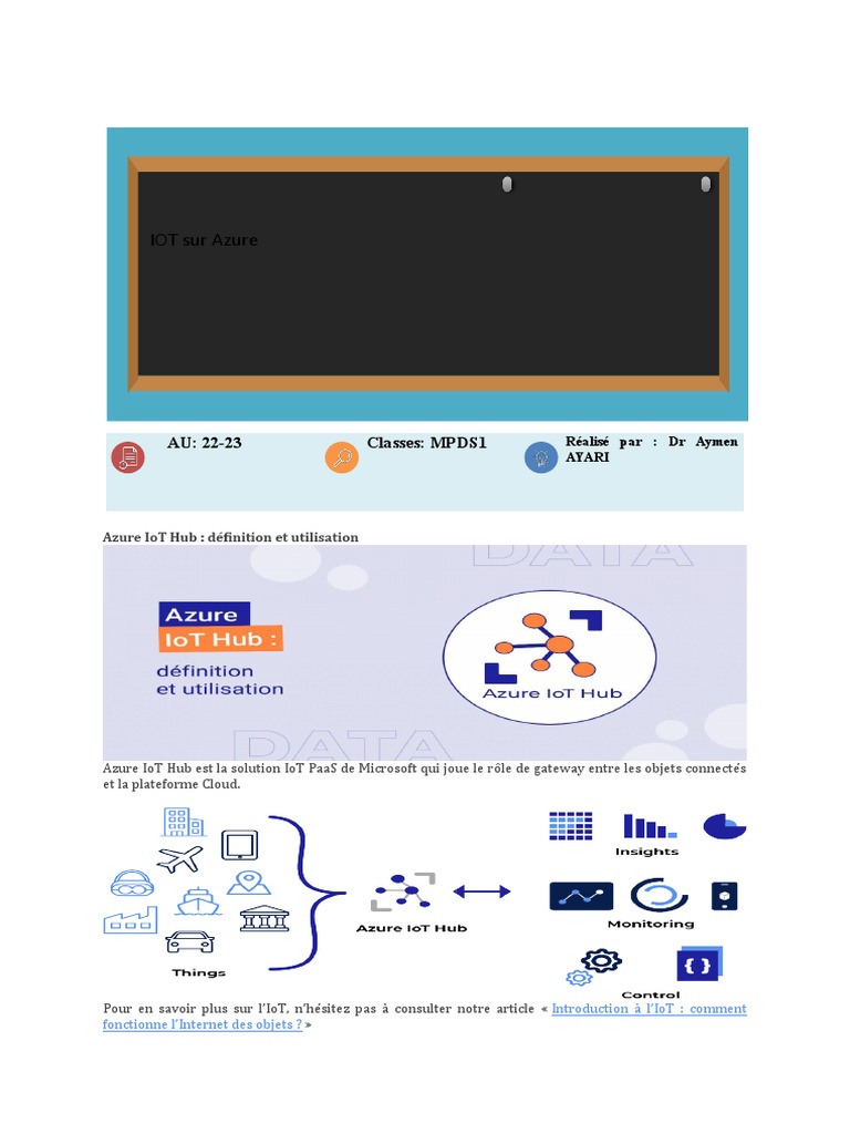 Introduction à Azure IoT Hub | PDF | Internet des objets | Certificat ...