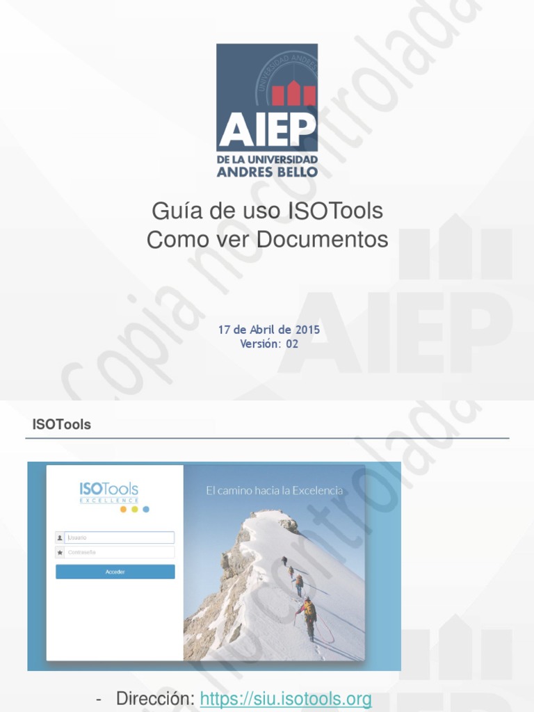 Guía de Uso de ISOTools: Visualización de Documentos | PDF ...