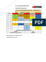 Horario Fernando Educación Física